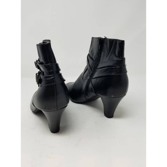 Croft & Barrow Ankle Boots Booties Black Zip 8 M - Picture 2 of 12